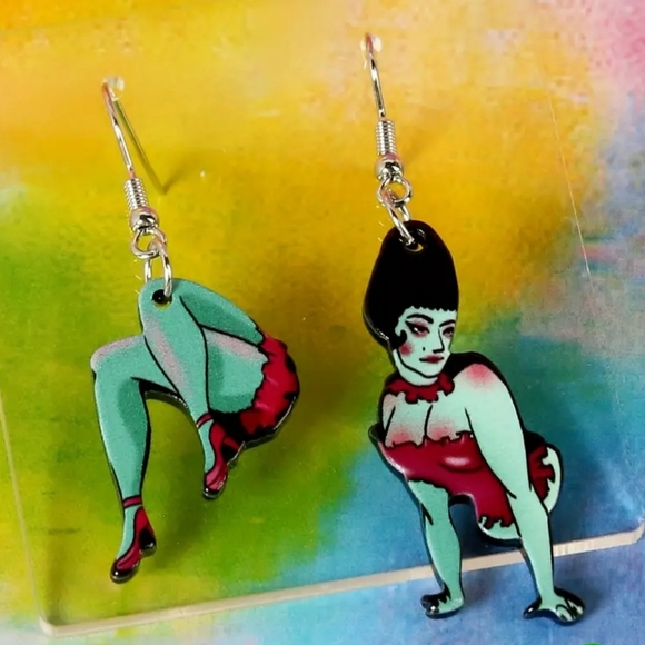 Magician's Assistant Dangle Earrings - Picture 2 of 2